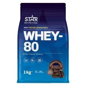 Star Nutrition Whey-80 Chocolate Less Sweet 1000g v:9648772 Star Nutrition Whey-80 Chocolate Less Sweet 1000g v:9648772