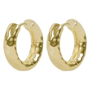 Snö Of Sweden Union Chunky Hammered Ear Plain Gold Onesize v:9600058