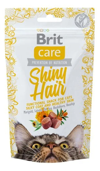 Brit Care Cat Snack, Shiny Hair – 50 g. v:8839579