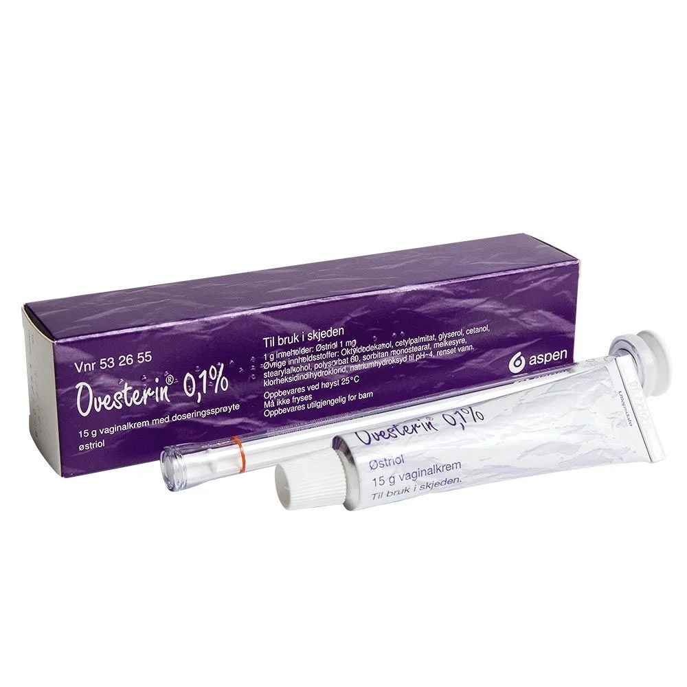 Ovesterin vaginalkrem 0,1% m/applikator – 15 g v:9595525 Ovesterin vaginalkrem 0,1% m/applikator – 15 g v:9595525