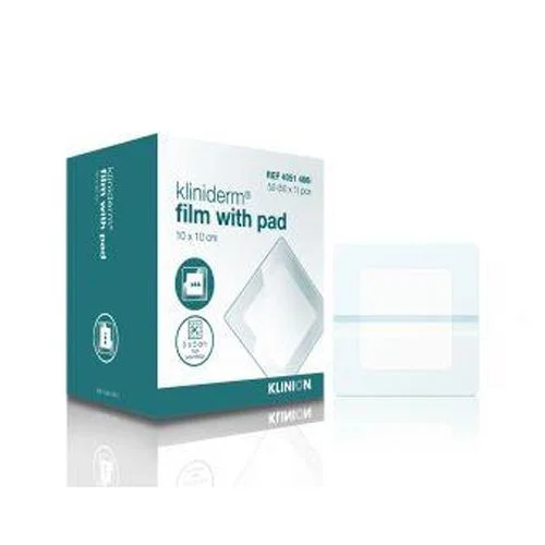Kliniderm Film Steril med sårpute 10x10cm – 50 stk v:3674521 Kliniderm Film Steril med sårpute 10x10cm – 50 stk v:3674521