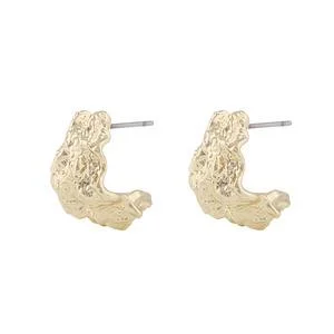 Snö Of Sweden Lauren Oval Earring Plain Gold v:9297525