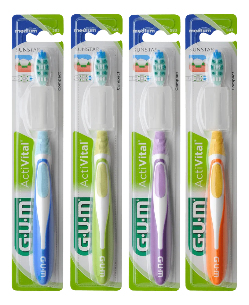 Gum ActiVital Tannbørste Medium – 1 stk. v:8542510 Gum ActiVital Tannbørste Medium – 1 stk. v:8542510