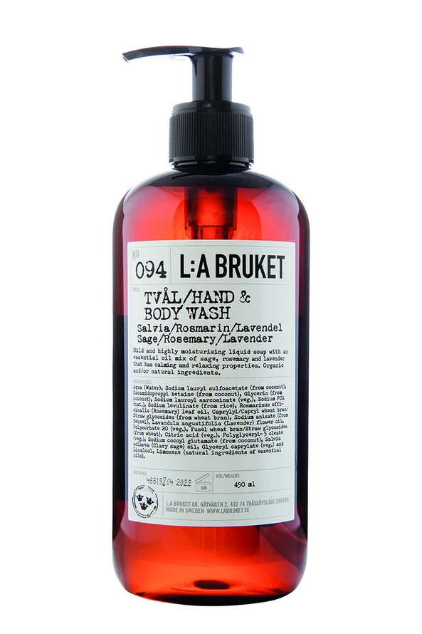 094 Hand & Body Wash Sage/Rosemary/Lavender 450 ml – L:A BRUKET v:3566513