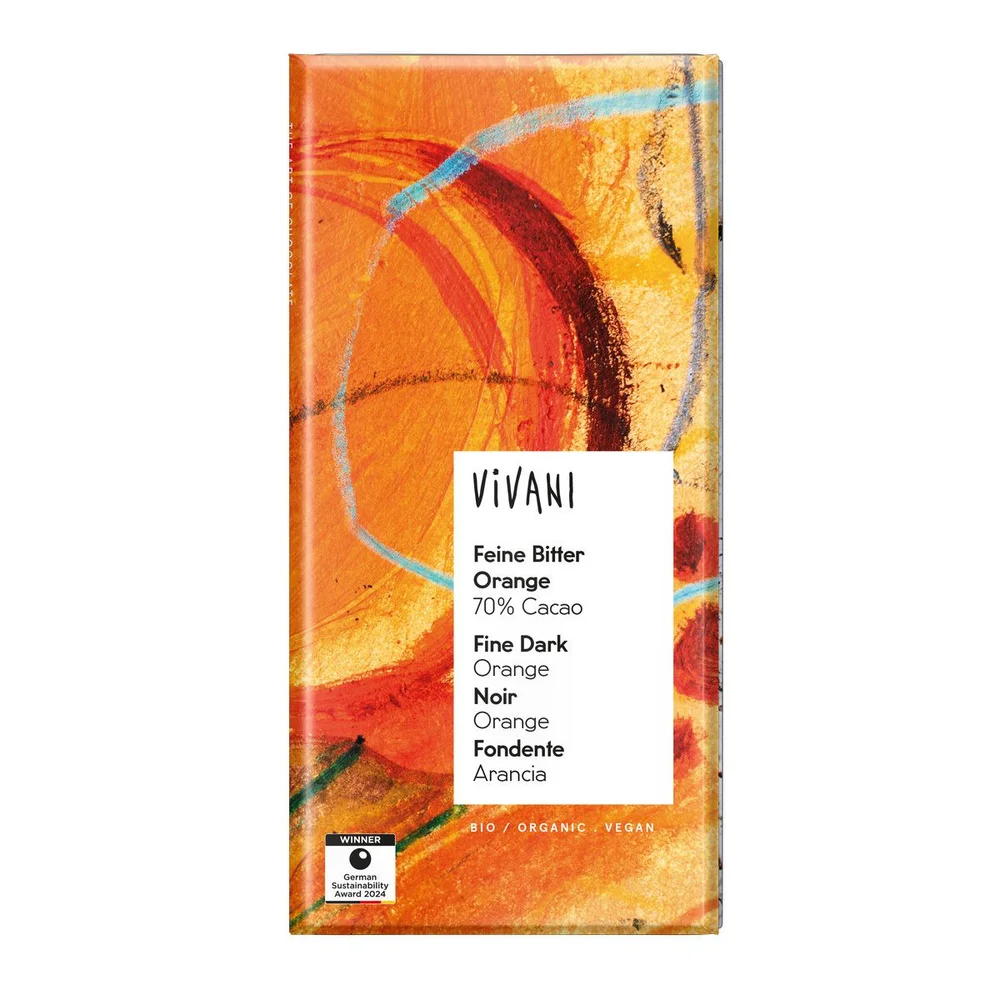 Vivani bitter orange sjokolade Ø – 100 g v:4124486