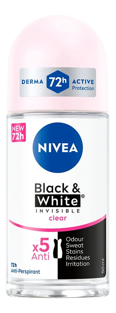 Nivea Black & White Invisible Original Deo Roll On – 50 ml. v:9140318