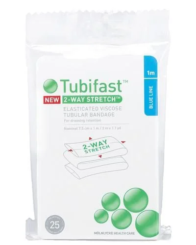 Tubifast Tubebandasje 7,5cmx1m blå v:2019290