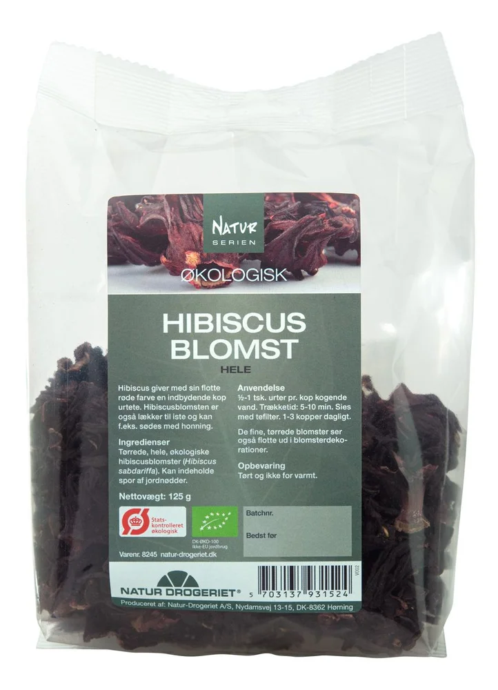 Natur-Drogeriet Hibiskusblomster Hel Ø – 125 g. v:1973324
