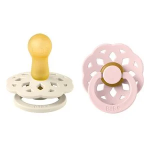BIBS Pacifier Boheme Latex Ivory/Blossom Size 2 2pcs v:6638901