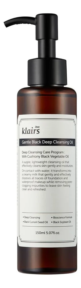 Klairs Gentle Black Deep Cleansing Oil – 150 ml. v:7776084 Klairs Gentle Black Deep Cleansing Oil – 150 ml. v:7776084