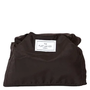 The Flat Lay Co. Drawstring Flat Lay Makeup Bag Classic Black v:5580175