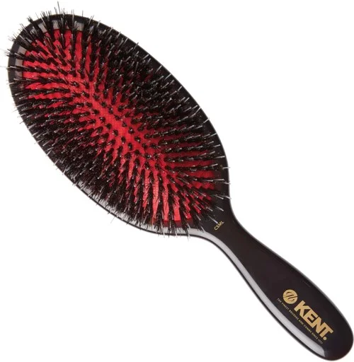 Kent Brushes Classic Shine Large Black Porcupine Mixed Bristle Hairbrush v:1962367
