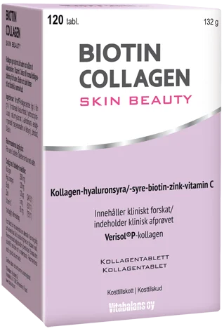 Vitabalans Skin Beauty Biotin Collagen 120 stk v:6415124