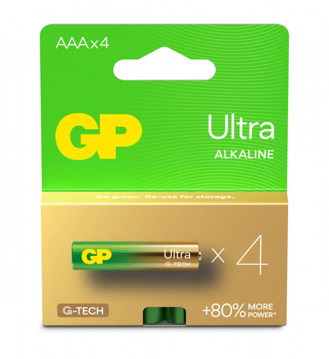 GP Ultra Alkaline AAA-batteri 24AU/LR03 4-pk v:6261401