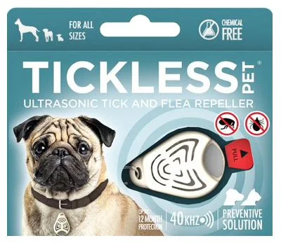 Tickless Pet elektronisk flåttjager til dyr beige 1 stk v:8012167