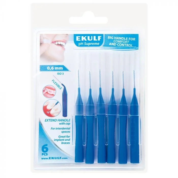 Ekulf pH Supreme Mellombørste 0,6 mm 6 STK v:8417403