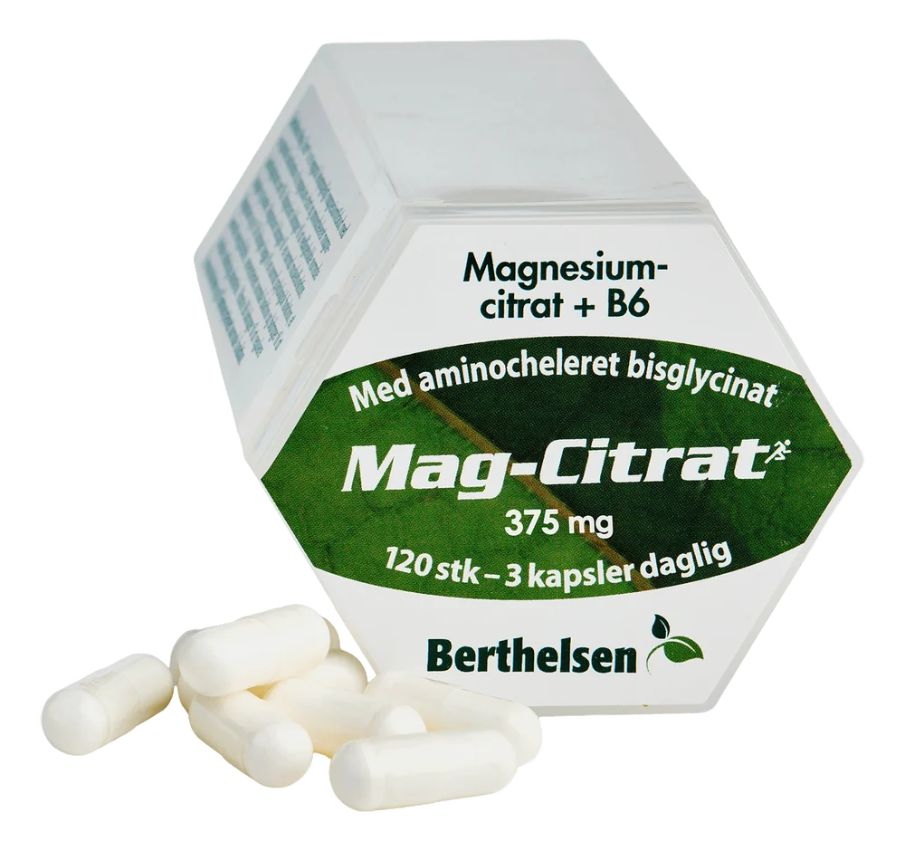 Berthelsen Mag-Citrat, 250 mg – 120 tabl. v:4236430