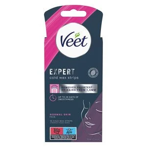 Veet Expert Cold Wax Strips Face Normal Skin 16pcs v:2806713
