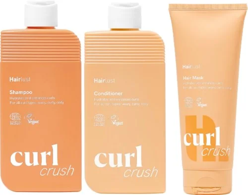 Hairlust Curl Crush Bundle Shampoo 250 ml & Conditioner 250 ml & Hair Mask 200 ml v:6818338