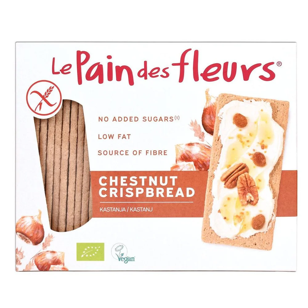 Knekkebrød kastanje glutenfri Ø – 125 g v:9465061