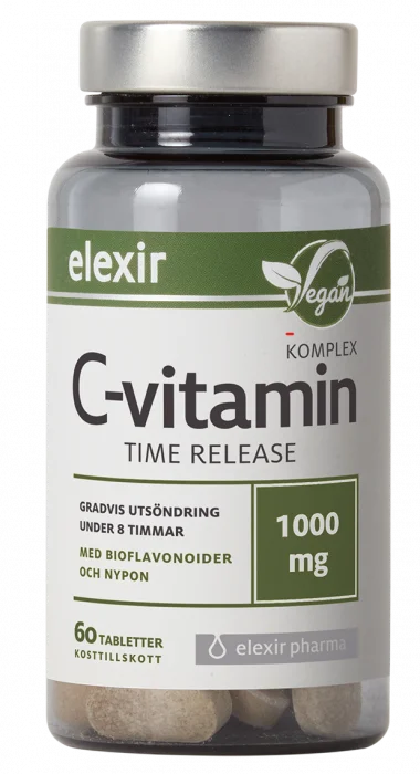 Elexir C-vitamin Time Release 1000 mg 60 tabletter v:1882936