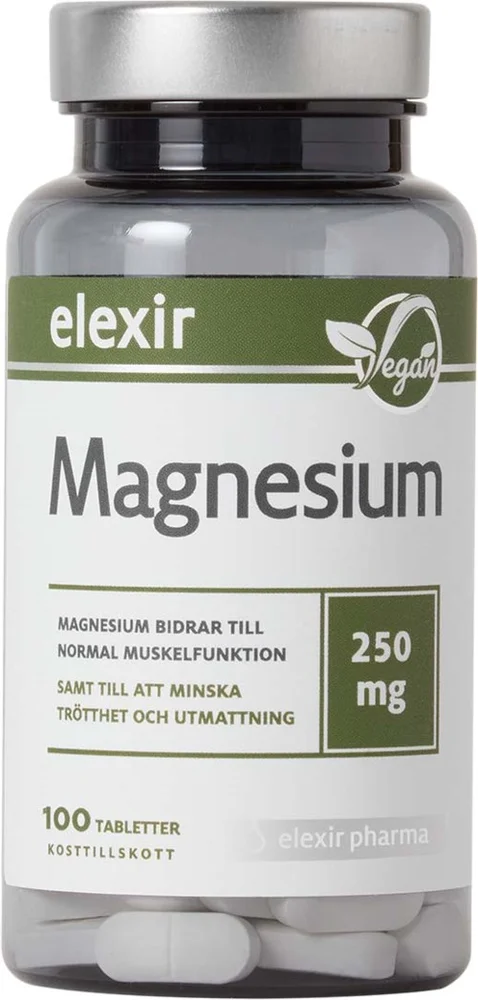 Elexir Pharma Magnesium 250mg 100 stk v:8239724