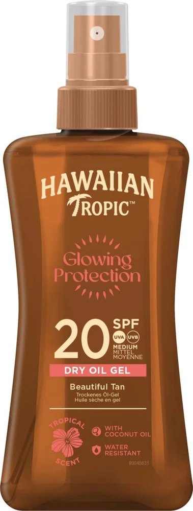 Hawaiian Tropic Glowing Protection Dry Oil Gel SPF20 200 ml v:9183388