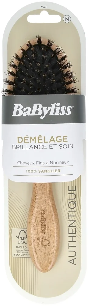 BaByliss Paris Accessories 791966 Paddle Brush Wild Boar Bristle v:8429033