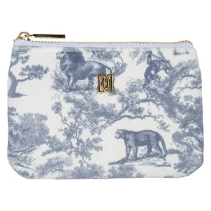 DARK Velvet Mini Pouch Country Blue Savannah Pattern v:8791894 DARK Velvet Mini Pouch Country Blue Savannah Pattern v:8791894