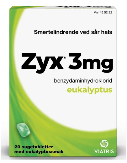 Zyx 3 mg sugetabletter eukalyptus 20 stk v:7327236