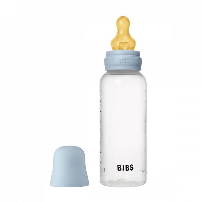 BIBS Baby Bottle Round Latex Medium Flow Baby Blue 270 ml v:1024938 BIBS Baby Bottle Round Latex Medium Flow Baby Blue 270 ml v:1024938
