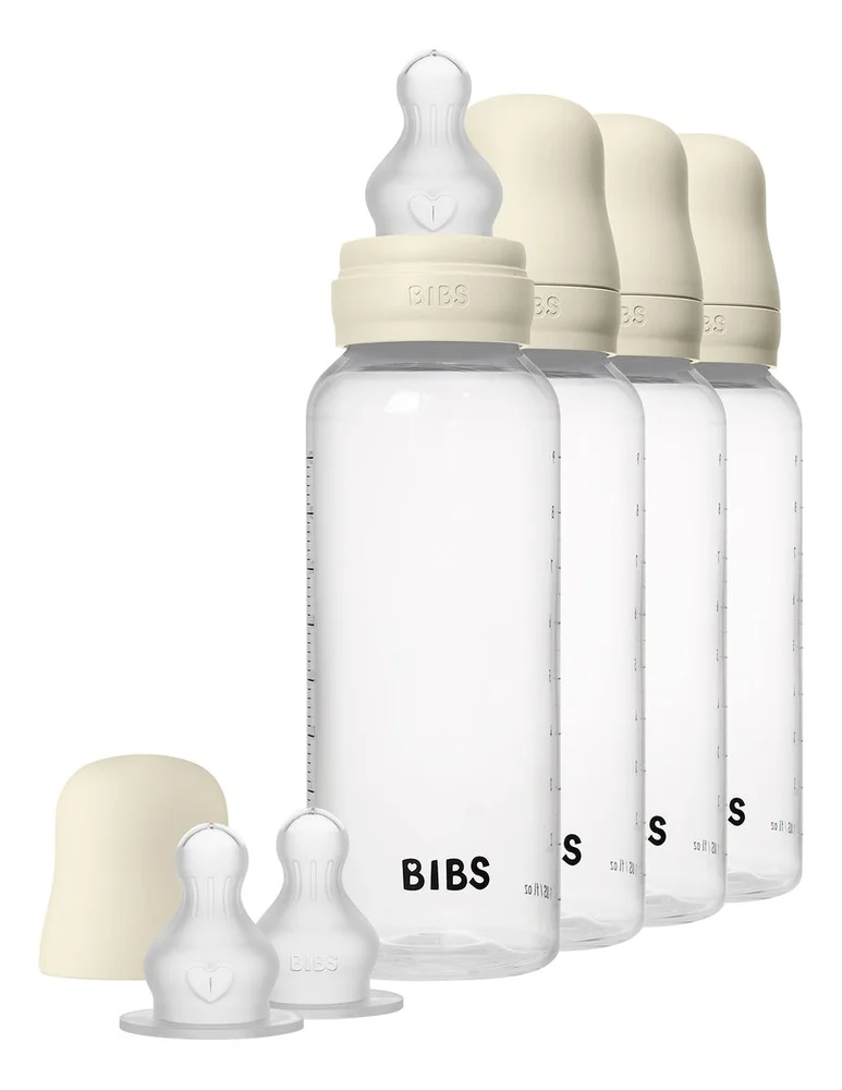 BIBS Baby Bottle Round Silicone 270 ml Ivory – 4 stk. v:9229130 BIBS Baby Bottle Round Silicone 270 ml Ivory – 4 stk. v:9229130