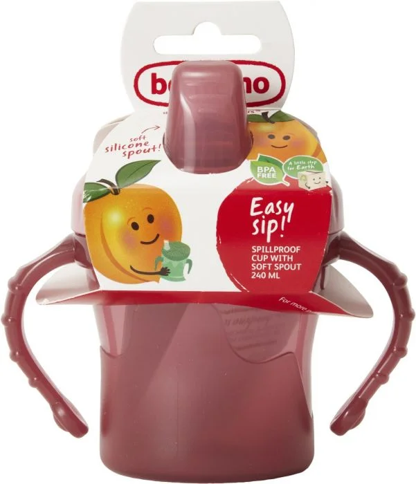 Bambino Easy Sip Cup drikkekopp kirsebærrød 1 stk v:5752235
