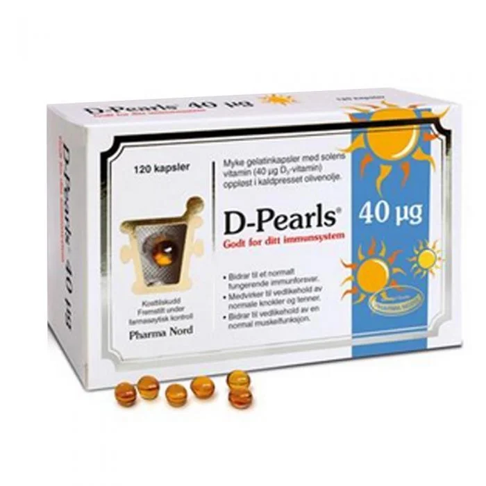 D-pearls 40 mcg – 120 kapsler v:3158701 D-pearls 40 mcg – 120 kapsler v:3158701