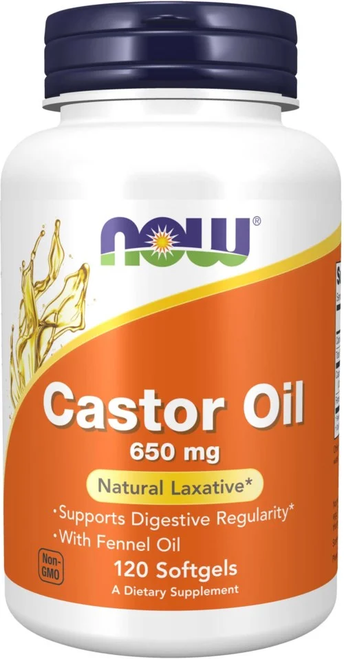 NOW Castor Oil 650 mg 120 stk v:5836340