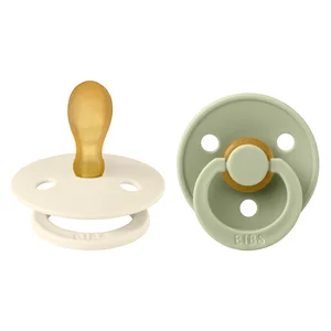BIBS Pacifier Colour Latex Symmetrical Ivory/Sage Size 2 2pcs v:9222953
