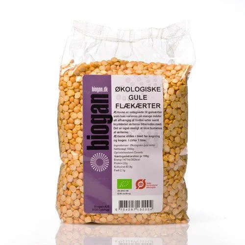 Biogan Gule erter Ø – 1 kg v:3996989 Biogan Gule erter Ø – 1 kg v:3996989