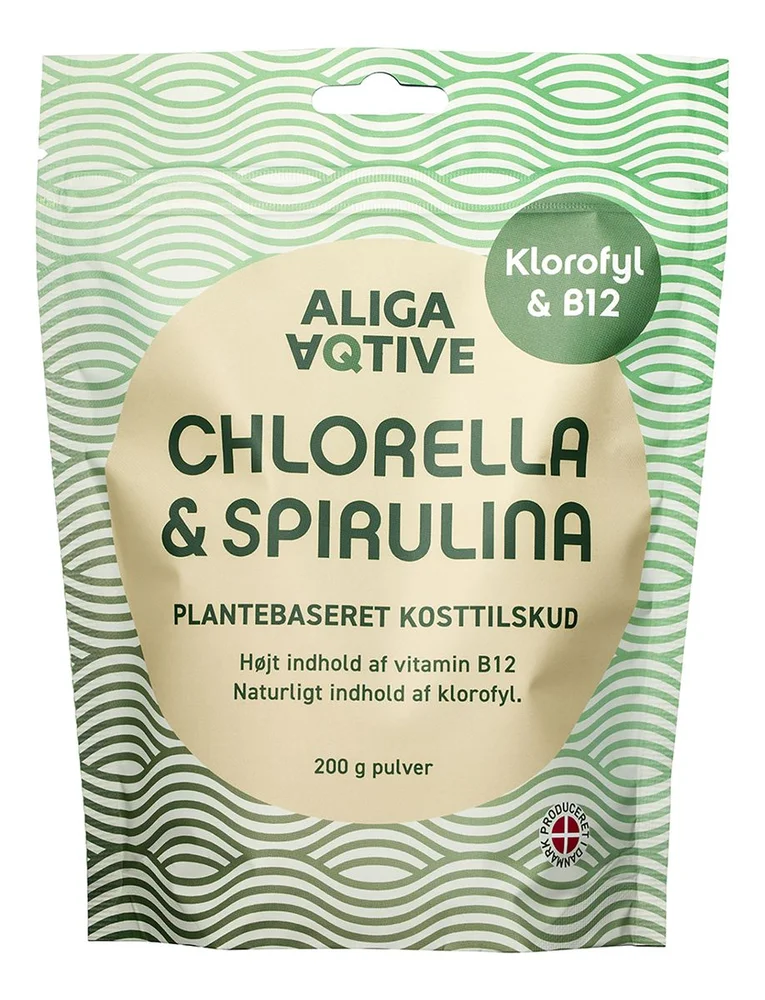 Aliga Aqtive Chlorella & Spirulina pulver – 200 g v:6842928 Aliga Aqtive Chlorella & Spirulina pulver – 200 g v:6842928