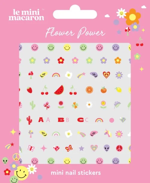 Le Mini Macaron Nail Art Stickers Flower Power v:6905478