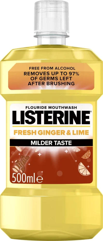Listerine Milder Taste Mouthwash Fresh Ginger & Lime 500 ml v:2744087