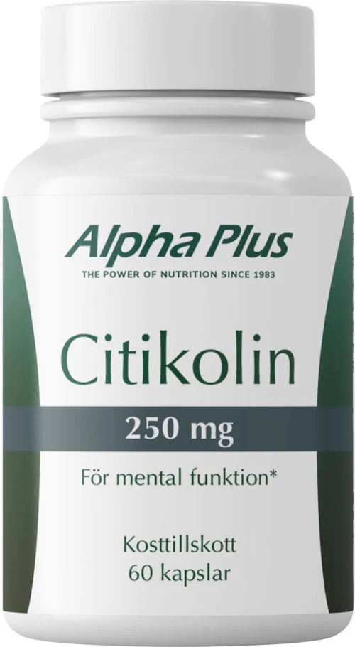 Alpha Plus Citikolin 250 mg 60 stk v:2564437