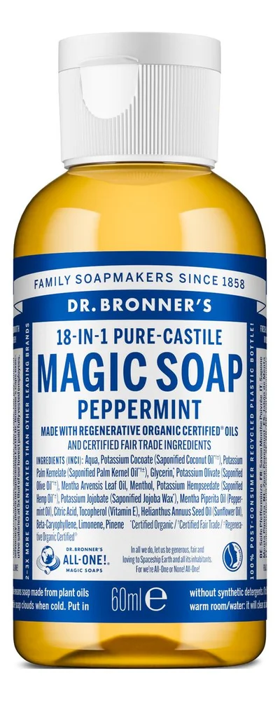 Dr. Bronner’s Magic Soap Peppermint – 60 ml. v:9658005