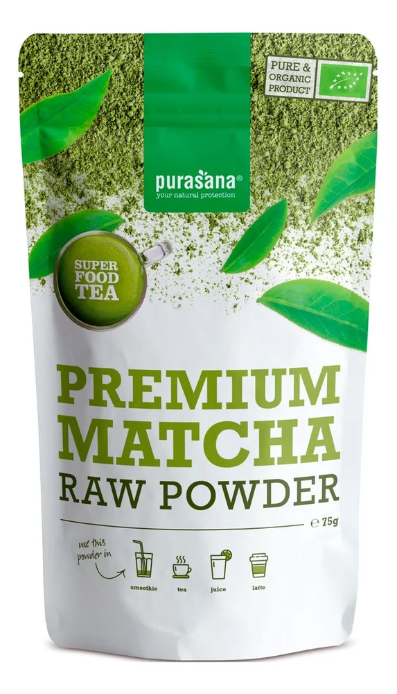 Purasana Premium Matcha Raw powder – 75 g. v:2232463 Purasana Premium Matcha Raw powder – 75 g. v:2232463