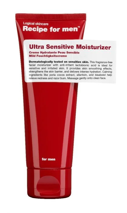 Recipe for men Ultra Sensitive Moisturizer 75 ml v:4084005 Recipe for men Ultra Sensitive Moisturizer 75 ml v:4084005