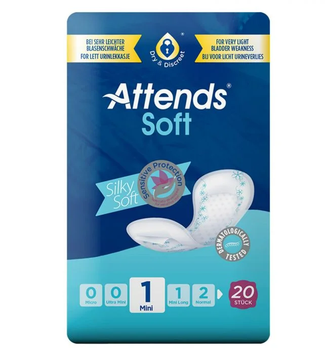 Attends Soft 1 Mini bind til urinlekkasje 20 stk v:8674589