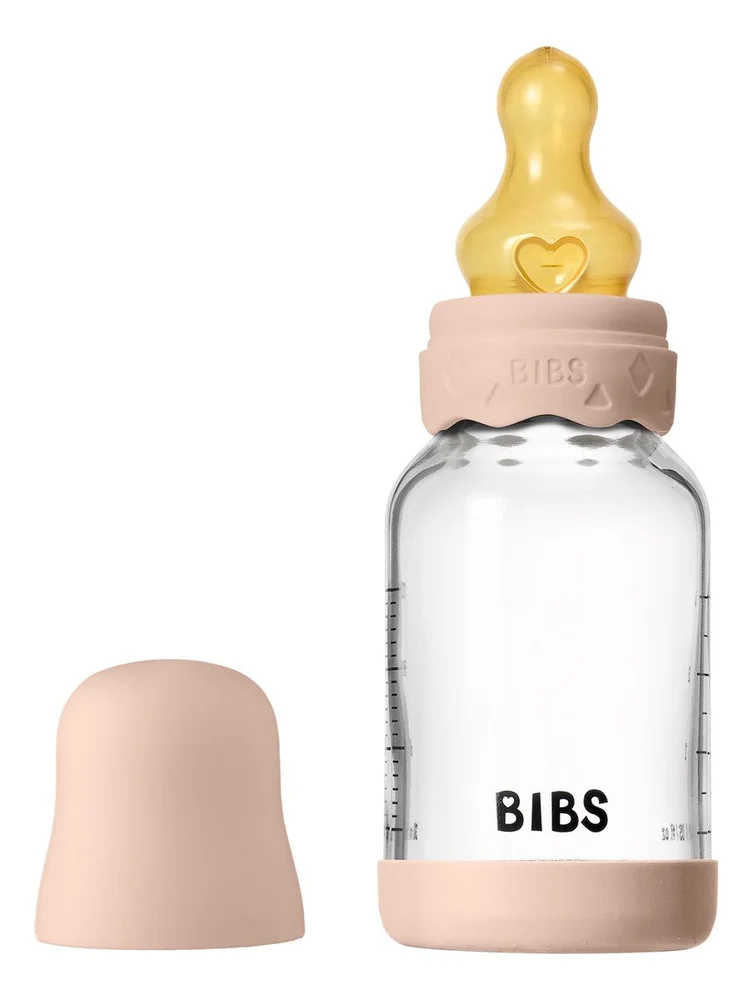 BIBS Glass Boheme Baby Bottle Round Latex 120 ml. Slow Flow Blush – 1 stk. v:3759133 BIBS Glass Boheme Baby Bottle Round Latex 120 ml. Slow Flow Blush – 1 stk. v:3759133