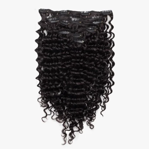 Rapunzel of Sweden Classic Clip-ins Soft Curls / Medium Volume / 7 pieces 40 cm 1.2 Black Brown v:7139850