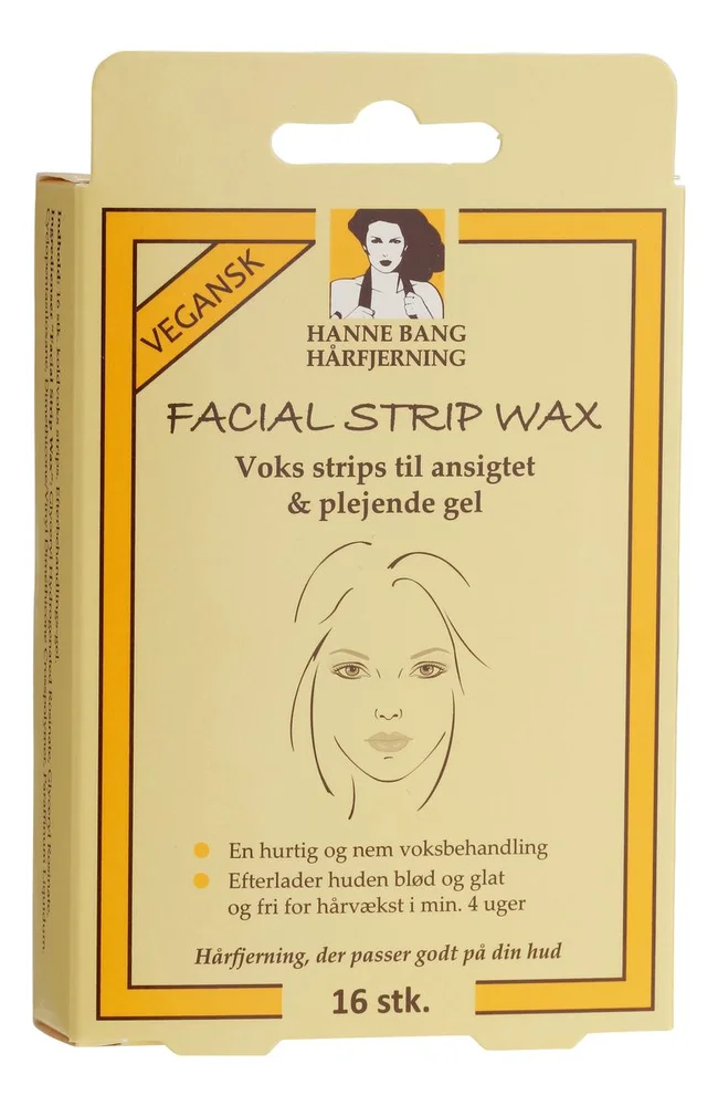 Hanne Bang Facial Strip Wax – 16 stk v:3052094 Hanne Bang Facial Strip Wax – 16 stk v:3052094
