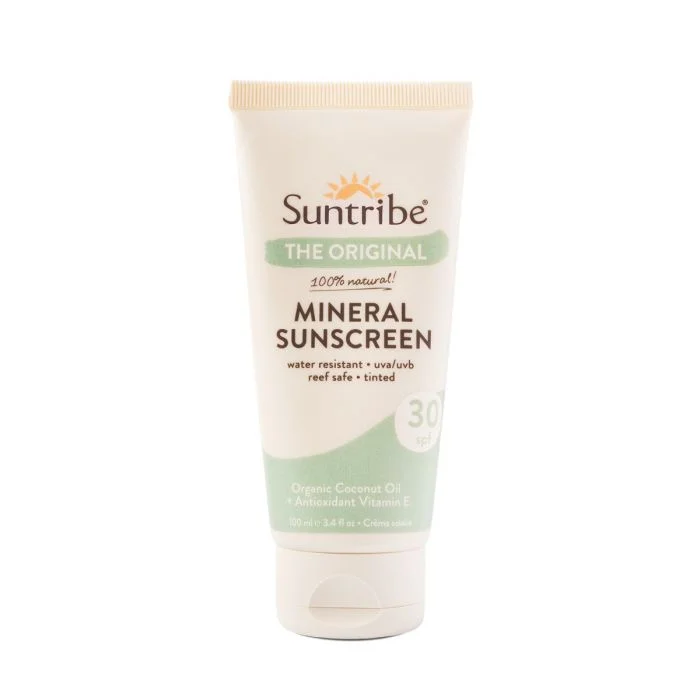Suntribe Natural Mineral Sunscreen SPF30 solkrem til ansikt og kropp v:2186643 Suntribe Natural Mineral Sunscreen SPF30 solkrem til ansikt og kropp v:2186643