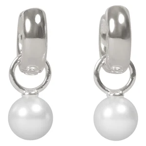 Snö Of Sweden Largo Pearl Pendant Chunky Ring Ear Silver Onesize v:3279864